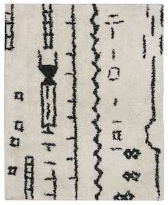 Floor covering: Gigi Black and Ivory Tribal Washable Berber Bath Mat *NO RETURNS UNLESS FAULTY