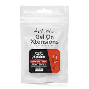 Artistic Gel On Xtensions Nail Tips - Medium Coffin / Size #0 / 50pc