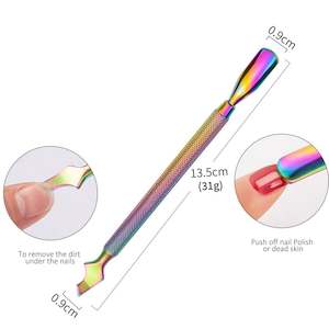 Cuticle Pusher - Lage Blade - Rainbow