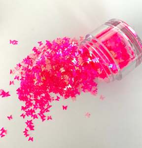 Glitter Gloss Shapes Butterflies - Neon Jelly Butterflies