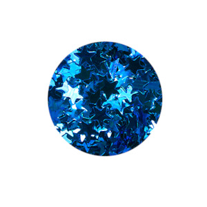 Glitter Gloss Shapes Stars - Luna Blue