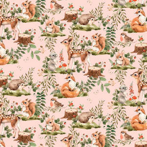 The Hungry Squirrel Fabric by Miss Lolo