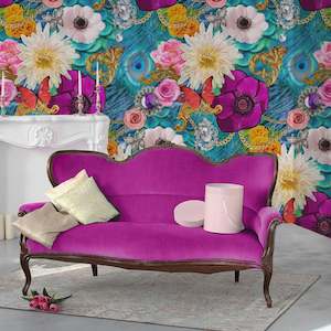 Furniture manufacturing: Electric Avenue Wallpaper by Miss Lolo