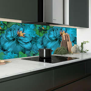 Tickled Blue Splashback