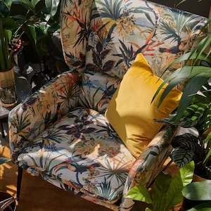 Furniture manufacturing: Toucan Fabric by Clarke & Clarke