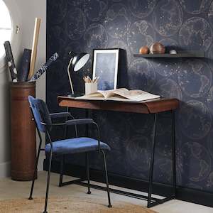 Furniture manufacturing: Galilee Wallpaper by Casadeco