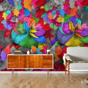 Furniture manufacturing: Rainbow Tickles Wallpaper by Miss Lolo