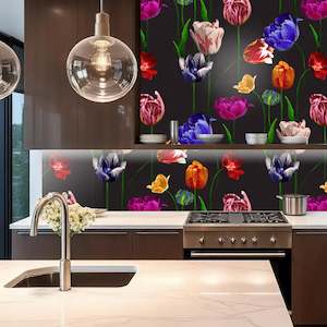 Furniture manufacturing: Blooming Tulips splashback