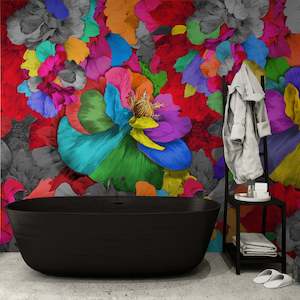 Furniture manufacturing: Rainbow Tickles Vinyl Wallpaper