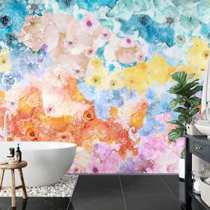 Furniture manufacturing: Petal Prism Vinyl Wallpaper