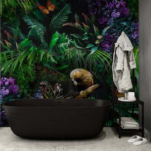 Kea + the Kingfisher Removable Bathroom Wallpaper