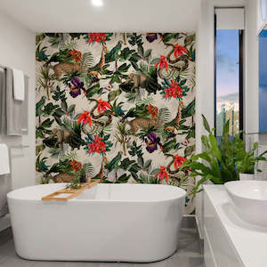 Furniture manufacturing: Whispers of the Wild Removable Bathroom Wallpaper