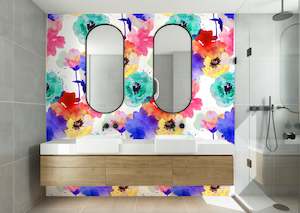 Wallflower Removable Bathroom Wallpaper