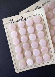 Vintage Buttons. Pearl Pink, 13mm