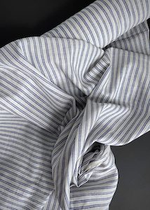 La Plage Stripe, Handwoven Cotton Fabric