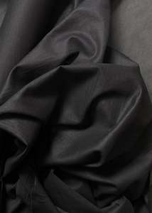 Laundered Linen Cotton - Black