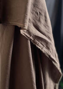 Laundered Linen Cotton - Cafe Brown