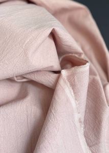 Dressmaking supply: Linen Cotton Crinkle Canvas, Soft Pink