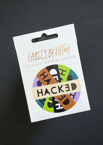 Dressmaking supply: 'Hacked' sew in labels. Kylie and The Machine