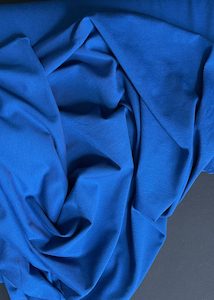 Dressmaking supply: Go To Organics - Jersey Knit, Electric Blue