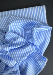 Italian Fine Cotton Shirting - George Stripe