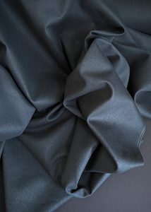 Dressmaking supply: 10.5oz Cotton Bull Denim, Dark Graphite