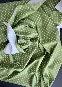 Cotton Poplin Fabric, Ahoy Green