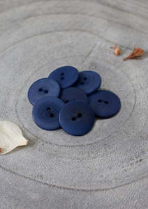 Palm Corozo Buttons - Cobalt.