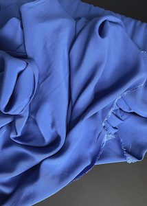 Dressmaking supply: Viscose Moss Crepe - Reef Blue