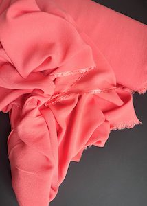 Dressmaking supply: Viscose Moss Crepe - Coral Orange