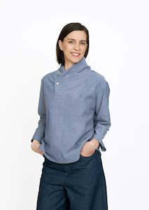 Dressmaking supply: The Assembly Line - Wrap Collar Shirt