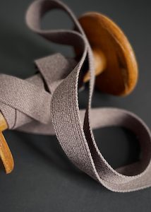 Dressmaking supply: Cotton Bag Webbing - 30mm Cocoa Brown