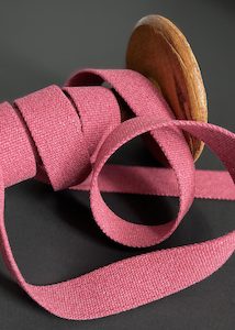 Dressmaking supply: Cotton Bag Webbing - 30mm Strawberry Red