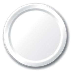 White Paper Plates