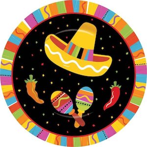 Fiesta Fun Paper Lunch Plates