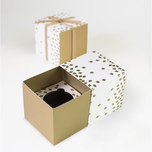 Geo Gold Cupcake Gift Boxes