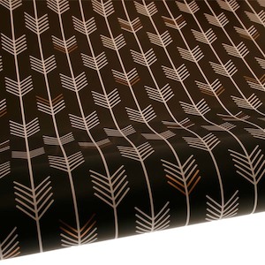 Table Runner / Gift Wrap Black Gold Arrows