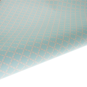 Table Runner / Gift Wrap Clover Aquamarine