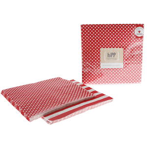 Products: Paper Napkins Red Polka Dot & Stripe