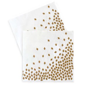 Geo Rose Gold Paper Napkins