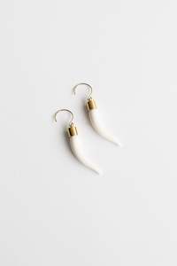 Niho - White with Gold Hoop Hook