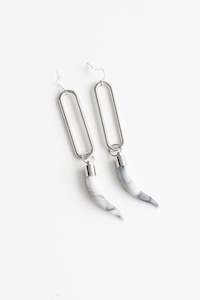 Niho Nui - Blend & Silver Statement Earring