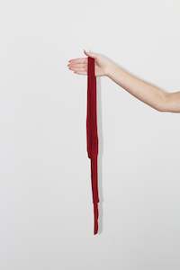 Clothing: Thin Sash Tie in Hearts Red