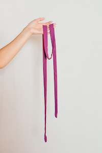 Thin Sash Tie in Fuchsia