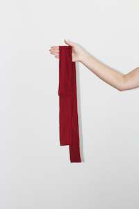 Clothing: Thick Sash Tie in Hearts Red