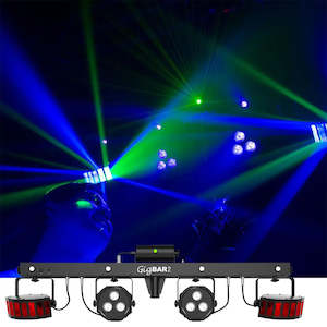 Sound reproducing equipment - household - wholesaling: Chauvet GIGBAR2 - 4 in 1 LED Effect Light (Derbys, Pars, Laser & Strobe)