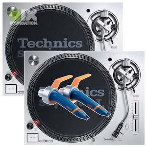 Technics SL-1200MK7 Direct Drive DJ Turntable (PAIR) with Ortofon Concorde DJ Ca…