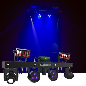 Chauvet GIGBAR MOVE + ILS - 5 in 1 LED Effect Light (Moving Heads, Derbys, Pars,…