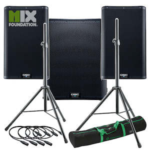 Sound reproducing equipment - household - wholesaling: QSC K10.2 + KS118 | 7.6KW Powered 10" Speakers with Powered 18" Sub & Stands Package System 4