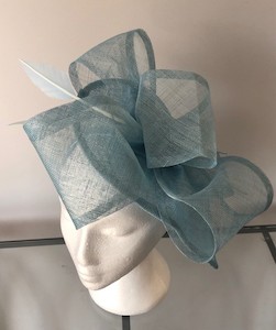 SOLD/Lovely Powder Blue Fascinator – MJ Hatz